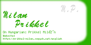 milan prikkel business card